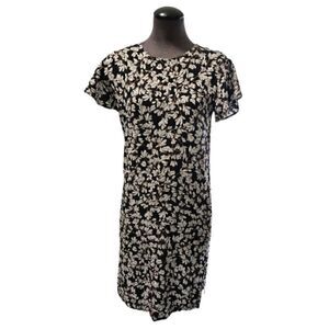 EC ANKO FLORAL DRESS W/FLUTTER SLEEVES SZ.8